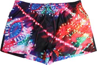 Dolce & Gabbana Multicolor Neon Print Polyester Shorts Mens Swimwear