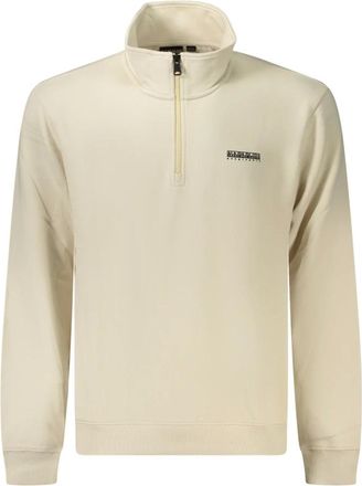 Napapijri B Small Box HZ Sweatshirt - Heren - Sweatshirts & Hoodies - Beige - Maat: XL Katoen