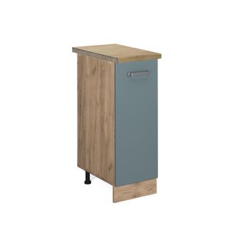Vicco Armario De Farmacia R-line, Gris Azulado, 30 Cm, Et Roble