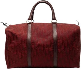 Dior Pre-owned Boston Bag - Dames - Vintage Weekendtas - Rood - ONE Size - Leer - Vintage