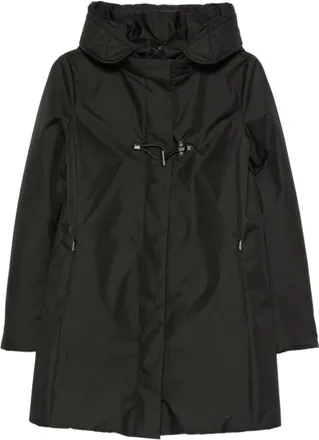 Fay Toggle Padded Parka - female - Fay - Parkas - Black - M - Coats