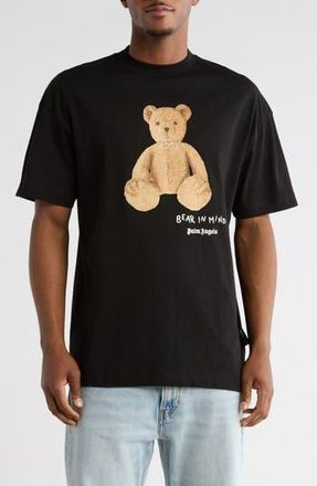 Palm Angels Bear in Mind Graphic T-Shirt in Black Brown at Nordstrom Rack, Size Xxx-Large