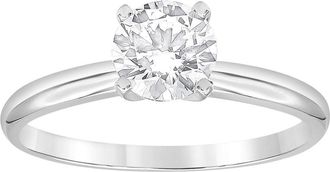 Grown Brilliance 2..00 Carat 14K White Gold Round Cut Lab Grown Diamond Solitaire Ring for Women- Color/Clarity-JSI+