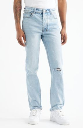 Ksubi Chitch Duke Blue Ripped Slim Tapered Leg Jeans in Denim at Nordstrom, Size 28R