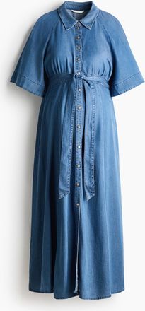 H&M MAMA Jeanskleid mit Bindeg&uuml;rtel - Blue