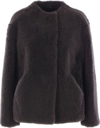 Max Mara Cappotto in shearling - Marrone