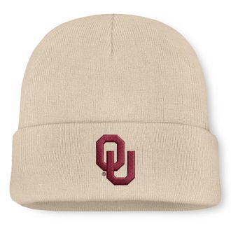 Nike Jordan Mens Oklahoma Natural Utility Jordan Brand College Cuffed Beanie in Brown | JC4C15AOKN-M4T