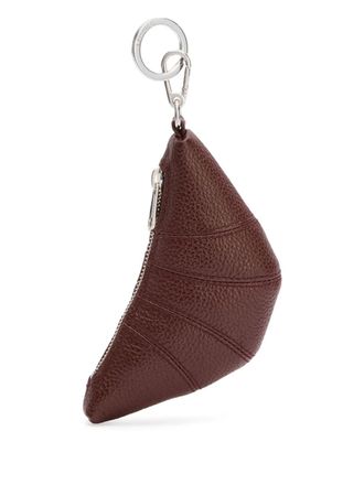 Christophe Lemaire mini Croissant keyring - unisex - Nappa Leather - One Size - Brown