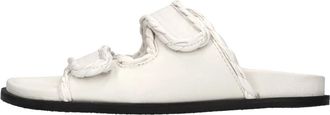 Elena Iachi M52 Mule - Dames - Sandalen - Wit - 36 EU - Leer - Schoenen