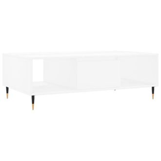 Berkfield Home Coffee Table White 104x60x35 cm Engineered Wood | Size: 104 x 60 x 35 cm