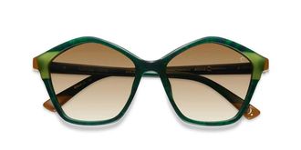 Etnia Barcelona Florida GRYW Womens Sunglasses Green Size 55