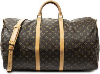 Louis Vuitton Pre-owned Womens Keepall Bandouliere 60 Travel Bag - Brown - One Size