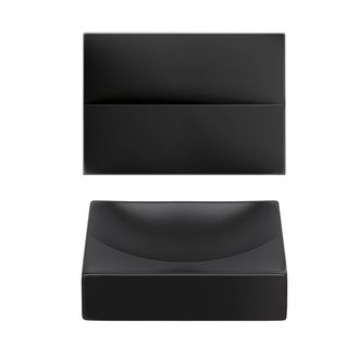 Clou Vale fonteinen keramiek fontein 28x19x7cm zonder kraangat Zwart mat