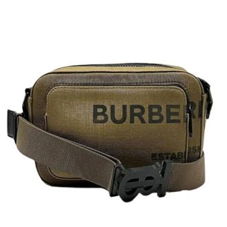 Burberry Pre-owned Belt Bags, unisex, Green, Size: ONE SIZE Pre-owned Canvas shoulder-bags