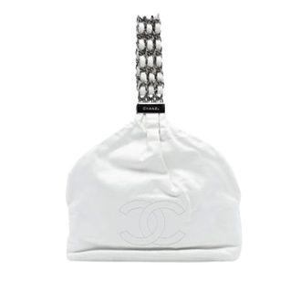 Chanel Pre-owned Rock and Chain Handbag - Dames - Pre-owned - Wit - Maat: ONE Size Leer