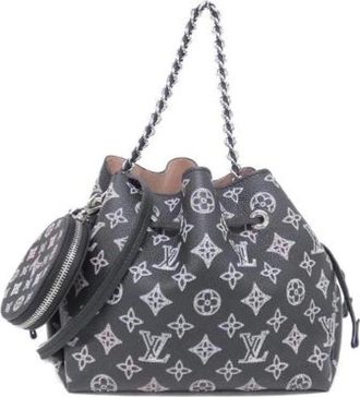 Louis Vuitton Pre-owned Mahina Calf Shoulder Bag - Dames - Vintage Tas - Zwart - ONE Size - Leer - Vintage
