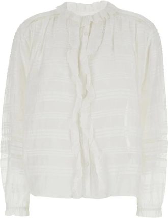 Isabel Marant Dames, Blouses & Shirts, Wit, Maat: S Katoen