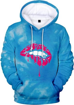 Generic Ben Azelart 3D Fashion Mens Hoodie Casual Loose Hoodie Street (R254635A01,XXS)