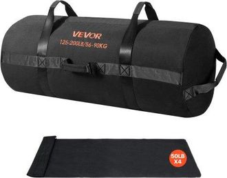 OEM Saco De Arena A Fitness, Resistente, Ajustable, 57 A 90 Kg, Para Entrenamiento De Fuerza, Con Pesas Y Asas, Entrenamiento Cruzado Y Gimnasio En Casa, 