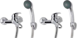 vidaXL Grifos mezcladores 2 unidades vidaXL