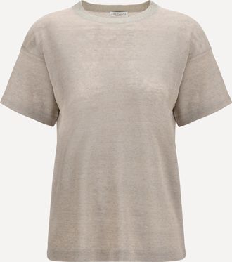 Brunello Cucinelli T-shirt girocollo a maniche corte Woman XXS