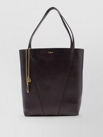 Chlo&eacute; chlo&eacute; spin leather tote bag