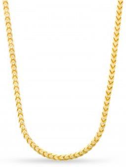 Allurez Large Franco Chain Necklace With Lobster Lock 14k Yellow Gold