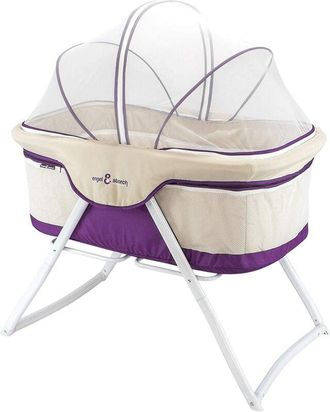 OEM Bebito Cuna De Beb&eacute; De Viaje Plegable Minicuna Con Mosquitera (violeta)