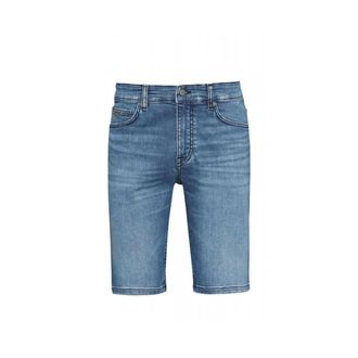 HUGO BOSS Heren, Korte broeken, Blauw, Maat: W36 Denim