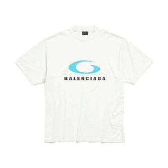 Balenciaga T-Shirts, male, White, L, Loop Sports Icon T-Shirt