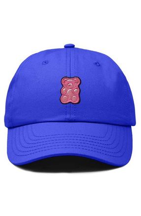 Dalix Pink Gummy Embroidered Casual Cap in Royal Blue at Nordstrom