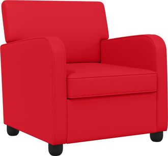 vidaXL Sill&oacute;n Rojo Cuero Sint&eacute;tico Vidaxl