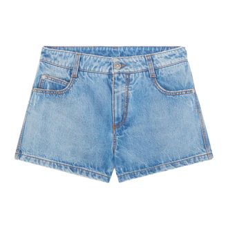 Ermanno Scervino Dames, Korte broeken, Blauw, Maat: S Denim