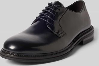 Digel Schn&uuml;rschuh aus Leder mit Label-Pr&auml;gung Modell Sanjay in Black, Gr&ouml;&szlig;e 40