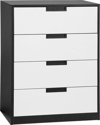HOMCOM Chest of Drawers - 4 Drawer Storage Cabinet Unit Bedroom Living Room | TJ Hughes