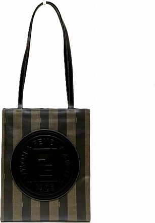 Chanel Brown Pvc Tote Bag (Pre-Owned)