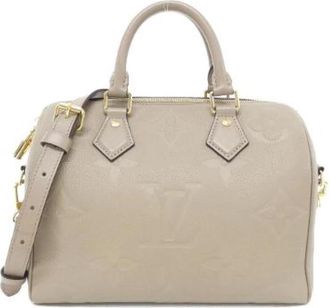 Louis Vuitton Pre-owned Speedy Bandouliere Monogram Empreinte Boston Bag - Dames - Vintage Handtas - Beige - ONE Size - Vintage