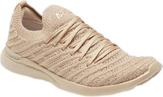 Athletic Propulsion Labs Womens Techloom Wave Athletic Sneakers In Champagne