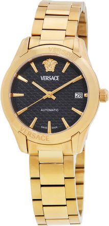 Versace Greca Classic Automatic Black Dial Ladies Watch VESCA0624