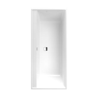 Villeroy & Boch Villeroy&boch - Ba&ntilde;era Recta 160 X 75 Villeroy Et Boch Collaro Piedra Acr&iacute;lica Blanco Rebosadero Negro Mate