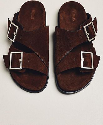 Alohas Alba Double Buckle Slide Sandals