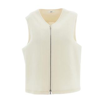 Rier Chaleco de lana con cremallera completa - Jackets - Mujer - Blanco - M