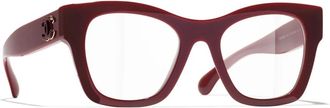 Chanel Dames, Accessoires, Rood, Maat: 52 MM
