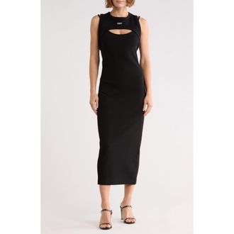 Off-white Cutout Dress in Black Night at Nordstrom Rack, Size X-Large