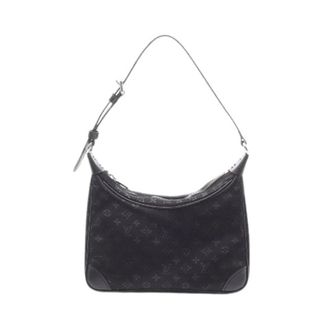 Louis Vuitton Pre-owned Shoulder Bags, female, Black, Size: ONE SIZE Pre-owned Little Boulogne Monogram Satin Handbag
