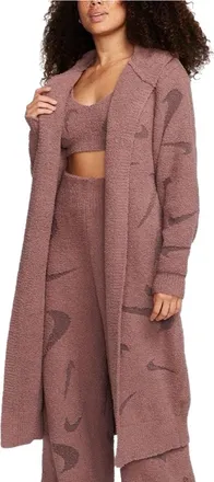 Nike (WMNS) Nike Sportswear Phoenix Cozy Boucle Long Knit Cardigan Mauve FD4282-208