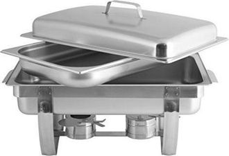 Pentole Agnelli Agnelli Chafing Dish con coperchio mobile 56x35,5