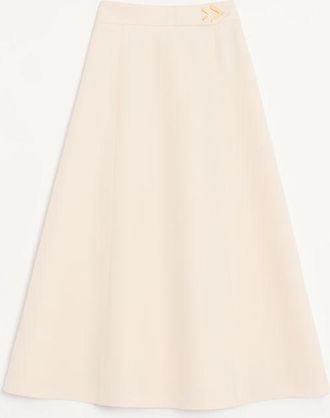 Valentino CREPE COUTURE MIDI SKIRT Woman VANILLA 36