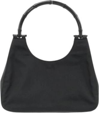 Gucci Pre-owned Vintage Schoudertas - Dames - Vintage Schoudertas - Zwart - ONE Size - Nylon - Vintage