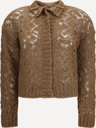 Max Mara Quarto openwork Cardigan Female L